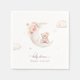 Teddy Bear over het motorneutrale Baby shower Servet