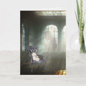 Teddy Bear over zijn stoel Kaart (Voorkant)