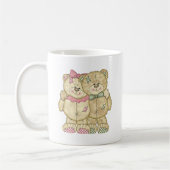 Teddy Bear Pair - Originele kleuren Koffiemok (Links)