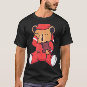 Teddy Bear Pajamas Beer Pajamas Nightdress T-shirt