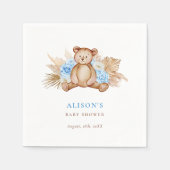 Teddy Bear Pampas Grass baby Servet (Voorkant)