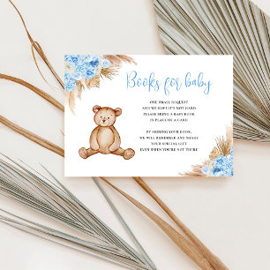 Teddy Bear Pampas Grass Boeken voor Baby Informatiekaartje