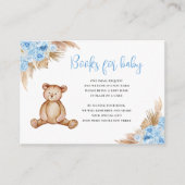 Teddy Bear Pampas Grass Boeken voor Baby Informatiekaartje (Voorkant)