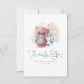 Teddy Bear Pampas Grass Cute Bedankt (Voorkant)