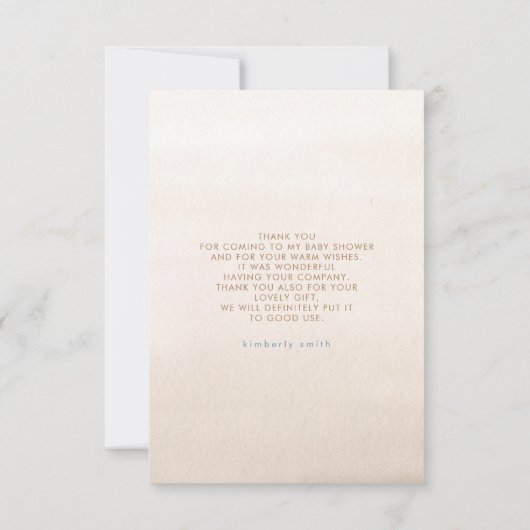 Teddy Bear Pampas Grass Cute Bedankt (Achterkant)