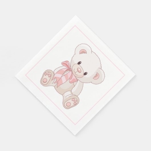 Teddy Bear Paper Napkins Servet (Hoek)