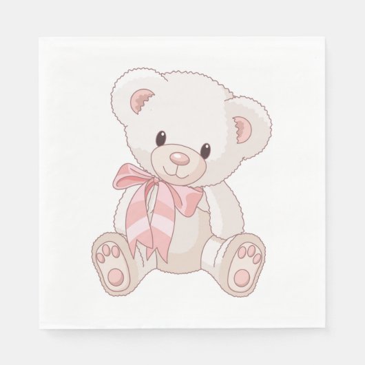 Teddy Bear Paper Napkins Servetten (Voorkant)