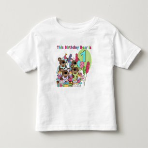 Teddy Bear Party 1st Birthday tshirts en cadeautje