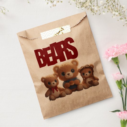 Teddy Bear PARTY BAG Bedankzakje (Gezegeld)