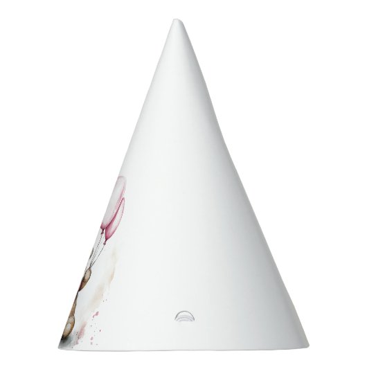 Teddy Bear Pastel Party Pet Feesthoedjes (Rechts)