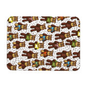 Teddy Bear-patroon Magneet (Horizontaal)