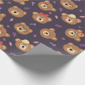 Teddy Bear Pattern Cadeaupapier (Hoek)