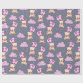 Teddy Bear Pattern Wrapping Paper Cadeaupapier (Vlak)
