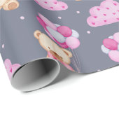Teddy Bear Pattern Wrapping Paper Cadeaupapier (Rol Hoek)
