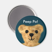 Teddy Bear (Peep po!) Magneet (Voorkant / Achterkant)