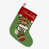 TEDDY BEAR PERSONEEL CHRISTMAS STOCKING GIFTS KLEINE KERSTSOK (Voorkant (Hangend))