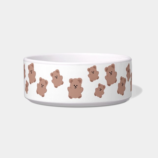 Teddy Bear Pet Food Bowl Voerbakje (Voorkant)