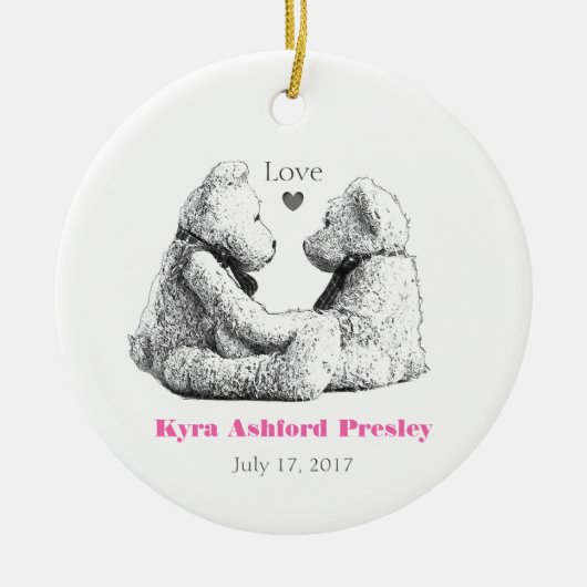Teddy Bear Photo Ornament HAMbyWG (Voorkant)