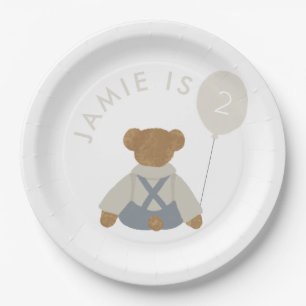 Teddy Bear Picknick Baby Verjaardag Papieren Bordje