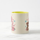 Teddy Bear picknick Happy 1st Birthday Paper Bord Mok (Midden)