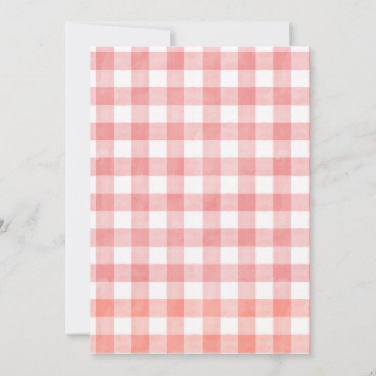 Teddy Bear Picknick Verjaardagsfeestuitnodiging Kaart (Achterkant)