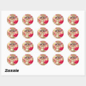 Teddy Bear Picknick Zomer Verjaardagsfeestje Ronde Sticker (Vel)