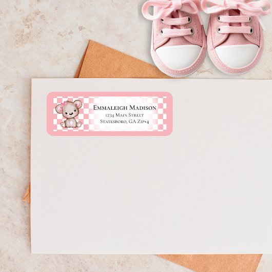 Teddy Bear Picnic Baby shower Return Address Label