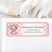 Teddy Bear Picnic Baby shower Return Address Label (Insitu)