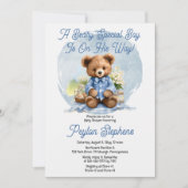 Teddy Bear Picnic Beary Special Boy Baby shower Kaart (Voorkant)