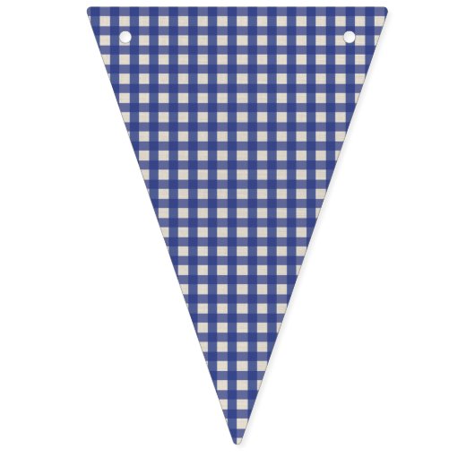 Teddy Bear Picnic Birthday - Blue Gingham Vlaggetjes (Derde vlag)