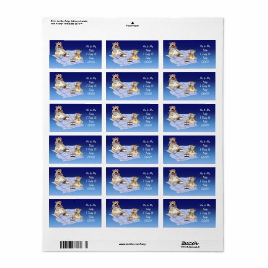 Teddy Bear Picnic Etiket (Full Sheet)