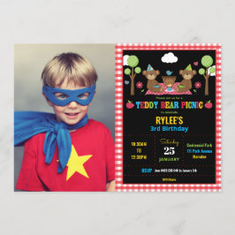 Teddy Bear Picnic Foto van 1 september Kaart