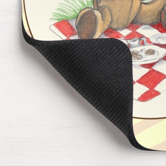 Teddy Bear Picnic mousepad Muismat (Hoek)