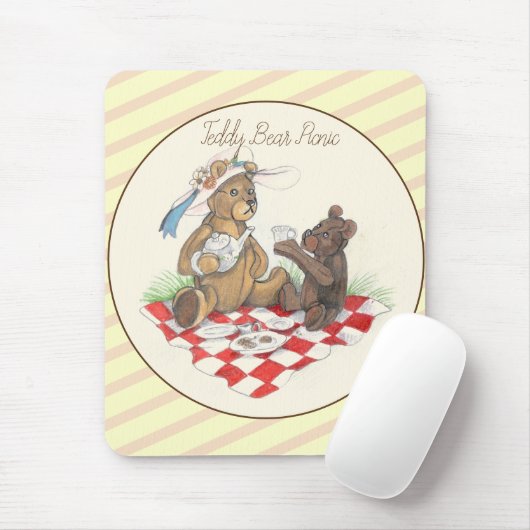 Teddy Bear Picnic mousepad Muismat (Met muis)