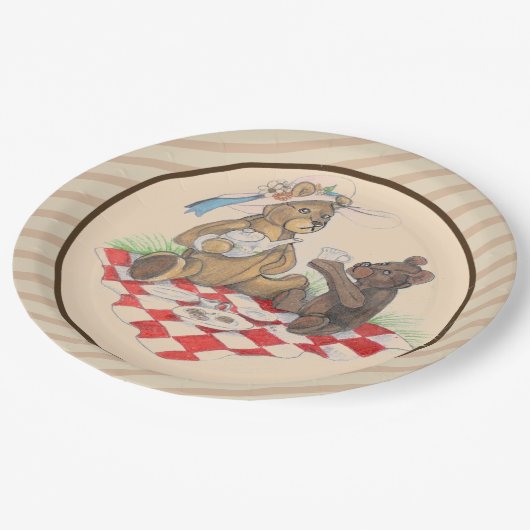 Teddy Bear Picnic Papieren Bordje (Gekanteld)