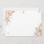 Teddy Bear Picnic Pink Girl Eerste verjaardag Kaart (Achterkant)