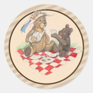 Teddy Bear Picnic Ronde Sticker