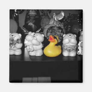 "Teddy Bear Picnic" Rubber Duck Magnet