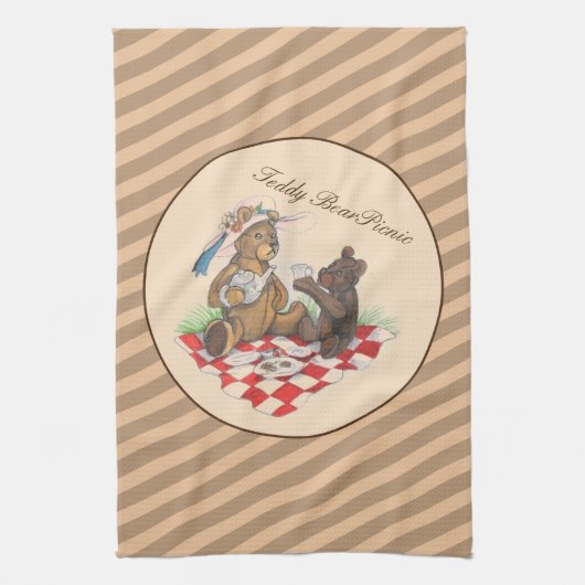Teddy Bear Picnic Theedoek (Verticaal)