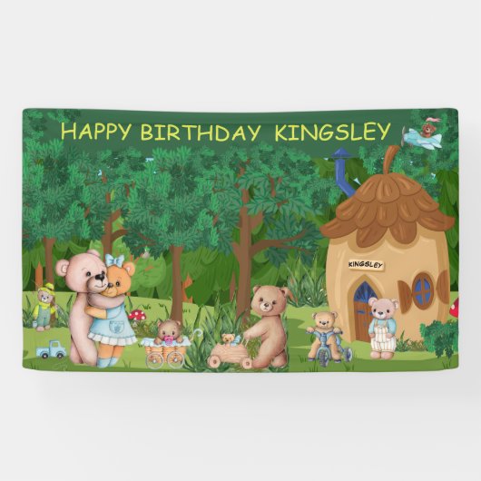 Teddy Bear Picnic Village Specialized Spandoek (Horizontaal)