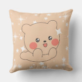 Teddy Bear Pillow for Kids – Cute Nursery Design Kussen (Achterkant)