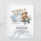 Teddy Bear piloot op weg naar baby Kaart (Voorkant)