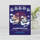 Teddy Bear Pilot Airplane Art Kaart (Staand voorkant)