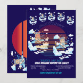 Teddy Bear Pilot Airplane Art Kaart (Voorkant / Achterkant)