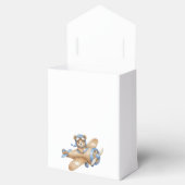 Teddy Bear Pilot Baby Boy Shower Favoriete Box Bedankdoosjes (Geopend)
