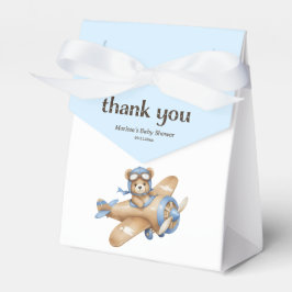 Teddy Bear Pilot Baby Boy Shower Favoriete Box Bedankdoosjes