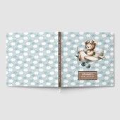 Teddy Bear Pilot Baby shower gastenboek voor jonge (Volledig)