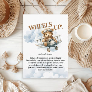 Teddy Bear Pilot op weg naar boeken voor Baby Informatiekaartje