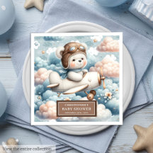 Teddy Bear Pilot servetten Baby shower tafel decor