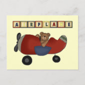 Teddy Bear Pilot Tshirts en Gifts Briefkaart (Voorkant)
